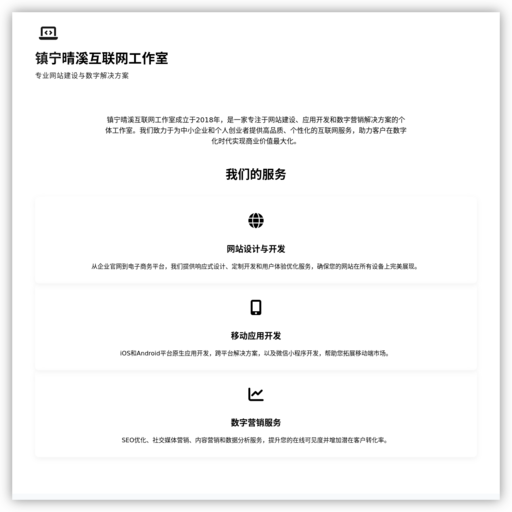 互联网工作室 - 专业网站建设与数字解决方案